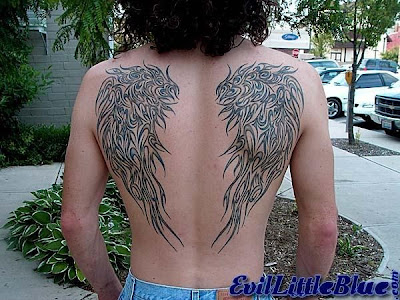Cool Wings Tattoo For Girls Back Body