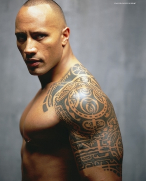 Dwayne Johnson Has Tribal Tattoo | Fashion World