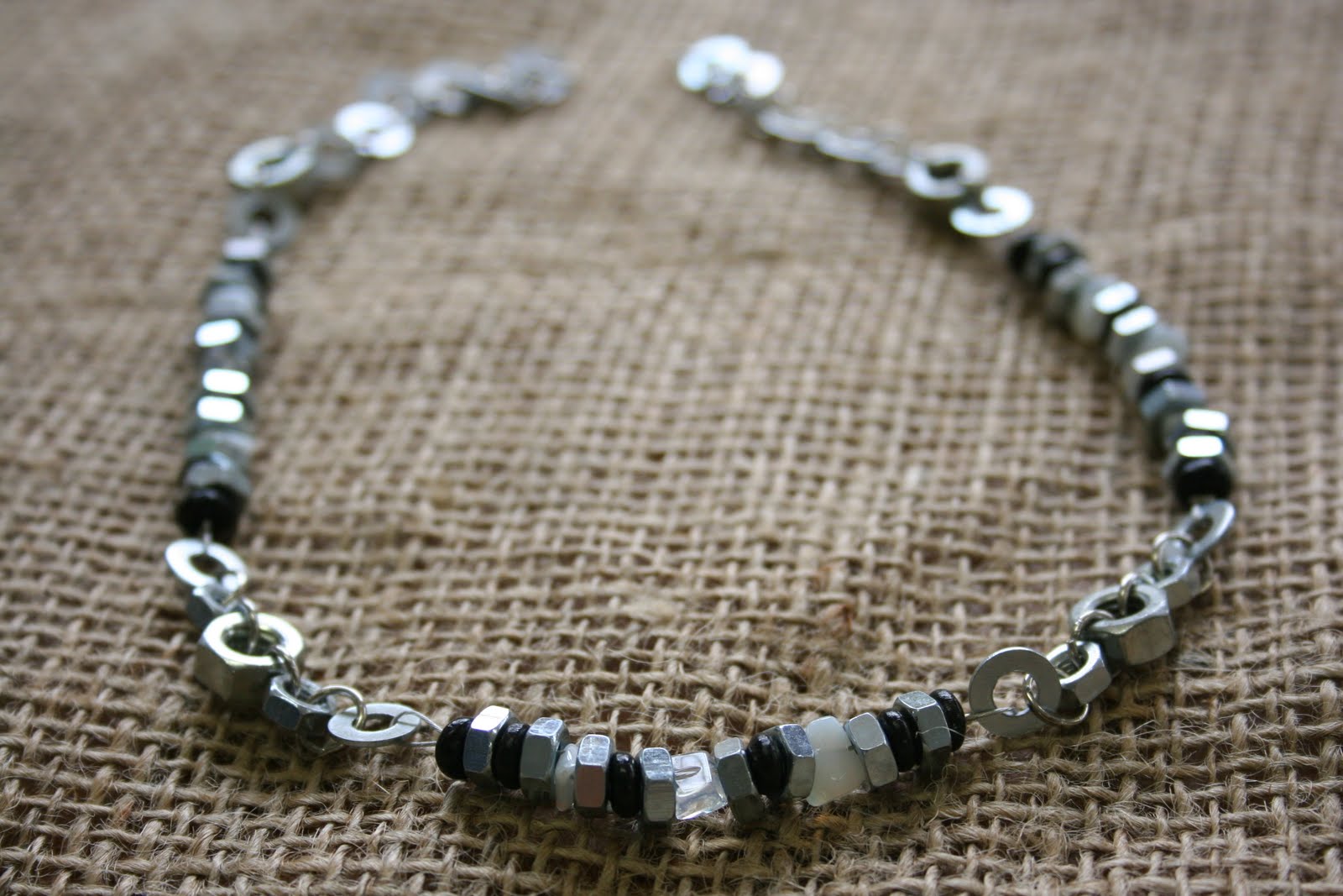 openhappyheart HARDWARE handmade jewelry using washers, nuts and bolts