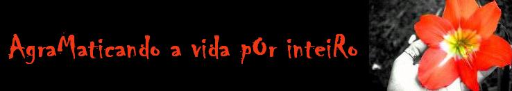 AgraMaticando a vida pOr inteiRo