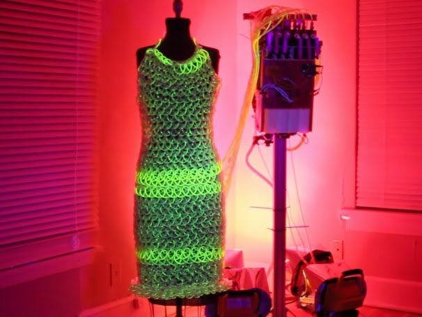 glowing dress