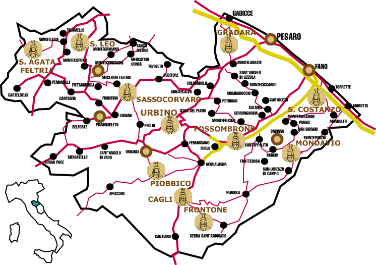 Risultati immagini per sassocorvaro dentro il paese