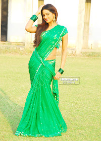 Actress Udaya BHanu in Green Saree Pics