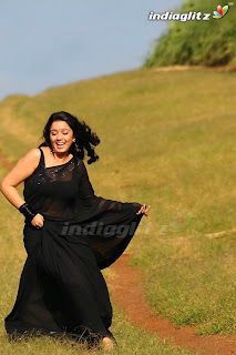 Actress Charmi in Black Saree Pictures