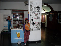 Vísperas del Tinta 2008, yo con mi banner