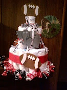 Medium Diaper cake Bama themed