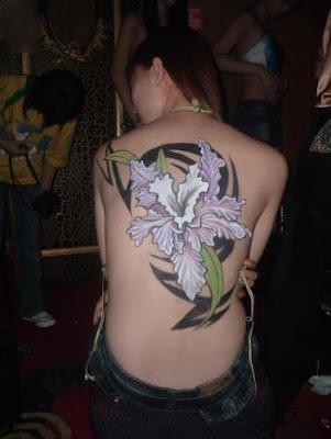 hawaiian flower tattoos for girls