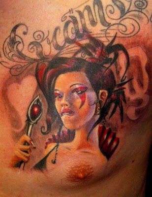 Queen Of hearts Tattoo Picture. Posted by crut at 7:04 PM