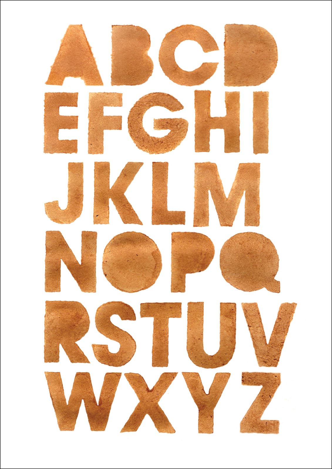 stain font