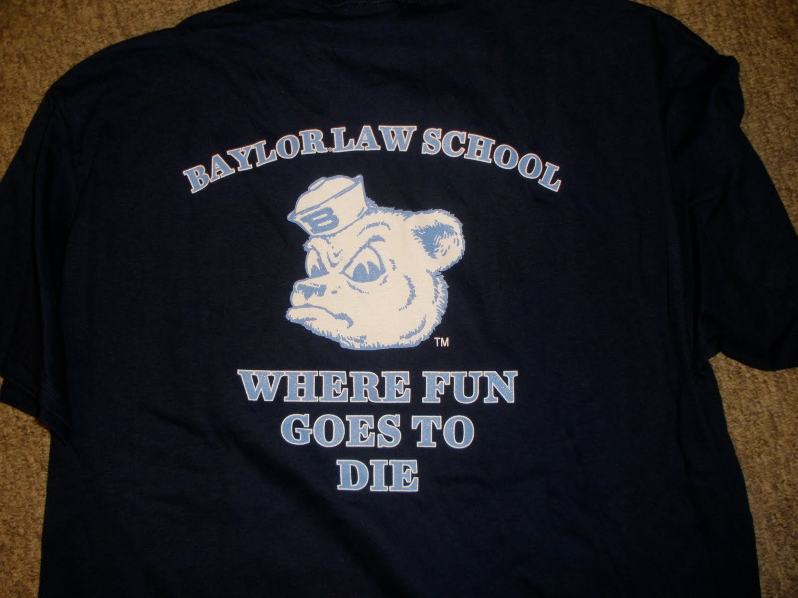 Baylor Born & Bred Eat, Sleep, Study by Violet