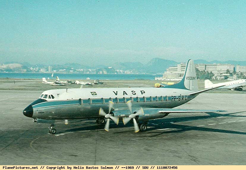 PP-SRI, A Vida de um Visconde Vickers+Viscount+VASP+PP-SRC+1969