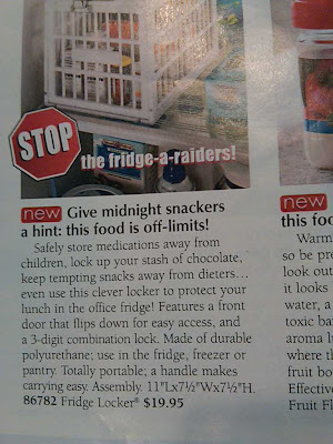 I love how plastic deters food crimes.