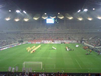 Opening ceremony, with palace guard in attendance