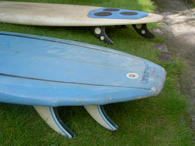 vintage surfboard collector UK: Recent boards