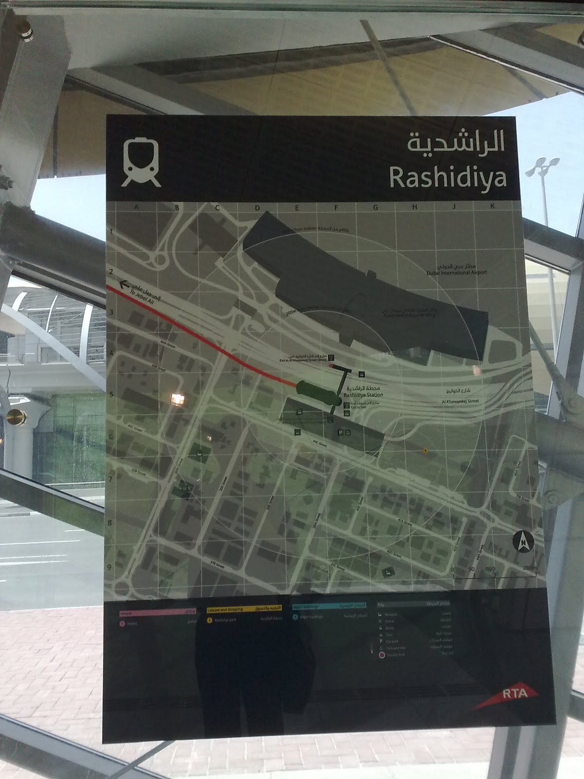Dubai+metro+train+map