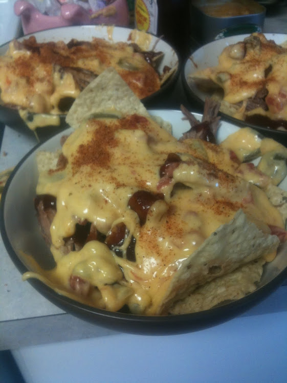 Famous Pulled Pork BBQ Nachos