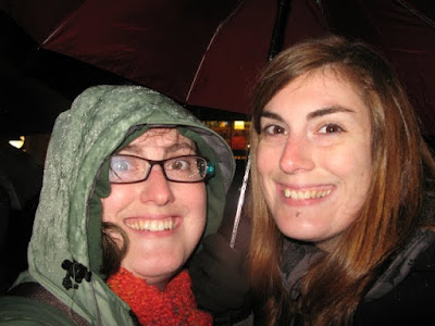 sisters in the rain