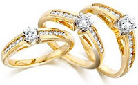 yellow gold diamond ring