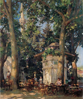 teahouse in emirgan gardens istanbul by naci kalmukoglu