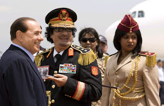 Kadhafi italie berlusconi