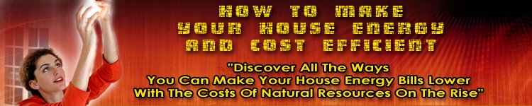 How to make your house energy and cost efficient