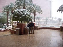 Doug & Nancy in the snow in Las Vegas