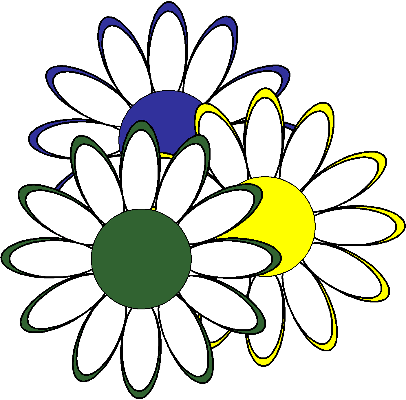 Clipart Of Daisies