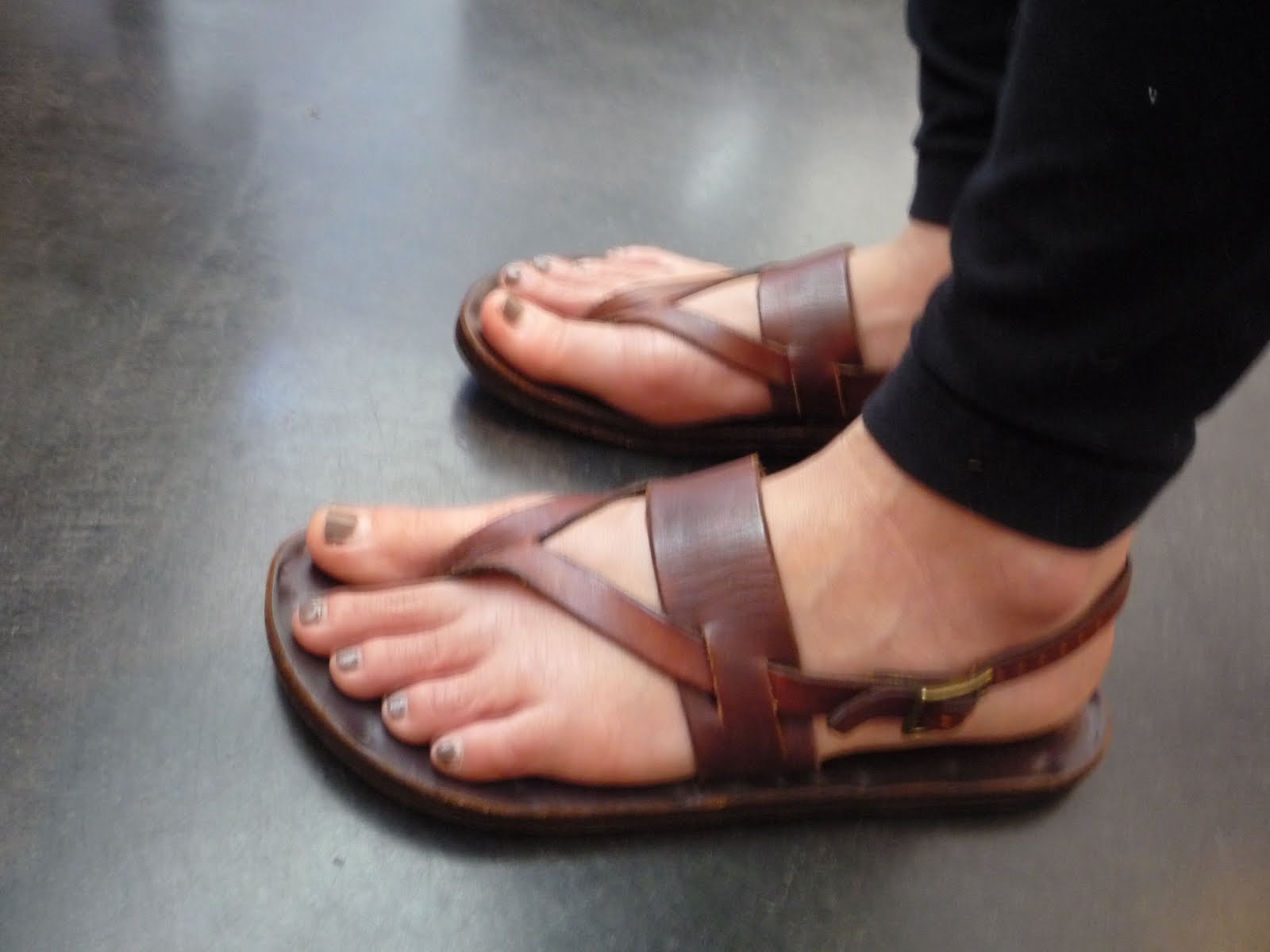 laws of general economy: Jutta Neumann Handmade Leather Sandals 6.5
