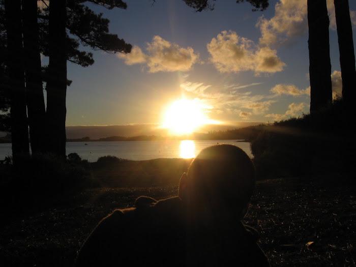 Kai Iwi Lakes At Sunset