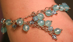 Chalcedony, Swarovski, Sterling