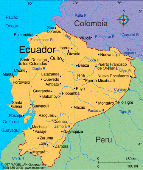 Where Is Banos In Ecuador On A Map