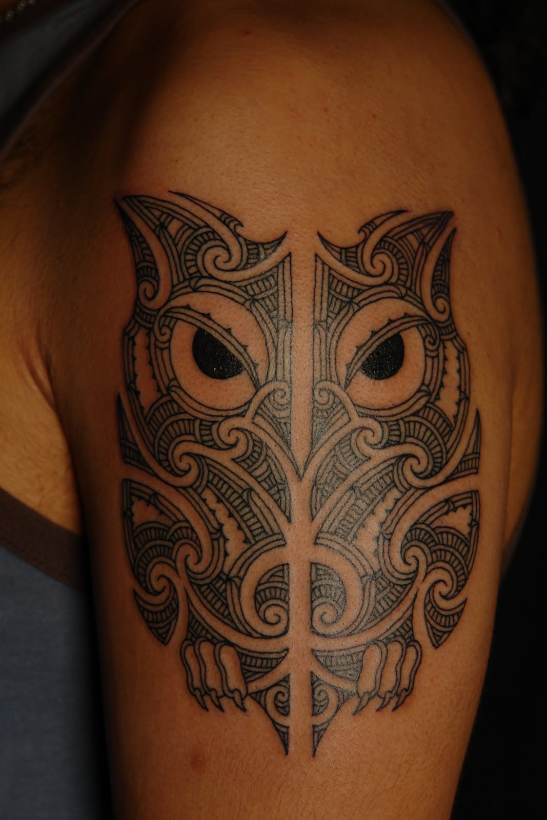 Maori Morpork Tattoo Design