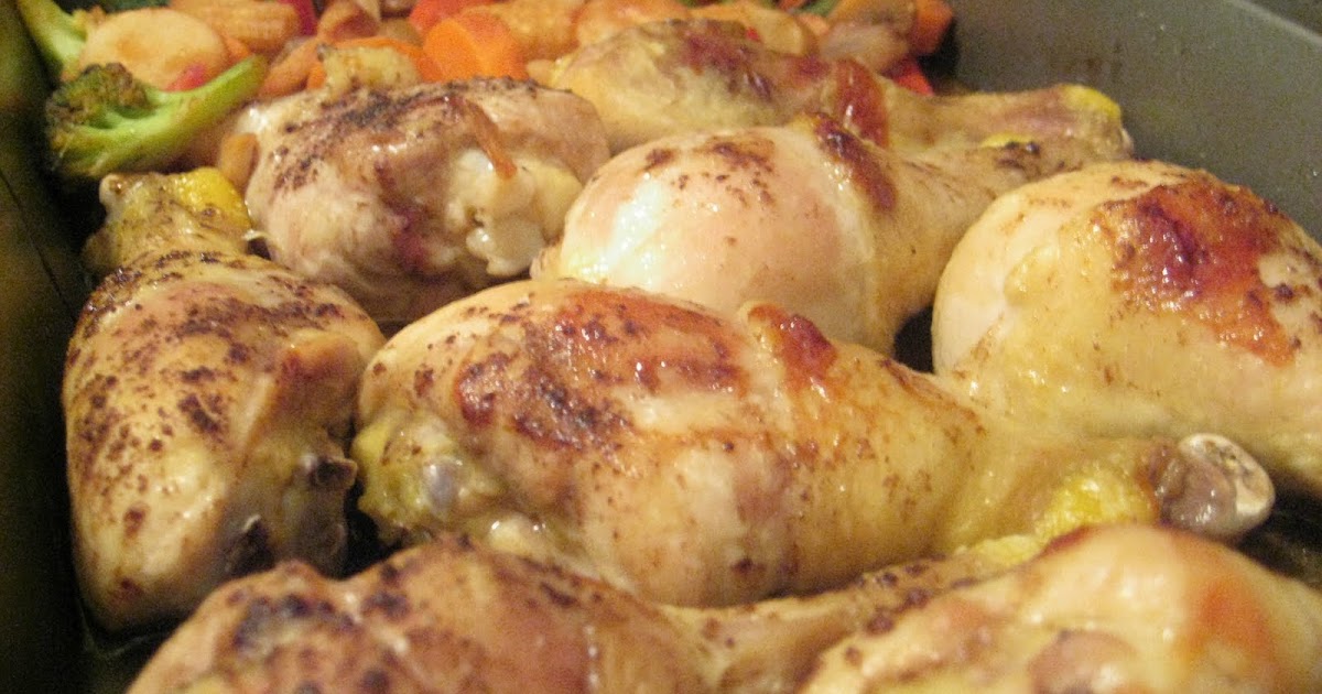 Rate This Recipe!! Roasted Chicken Drumsticks & Vegetables In Plum