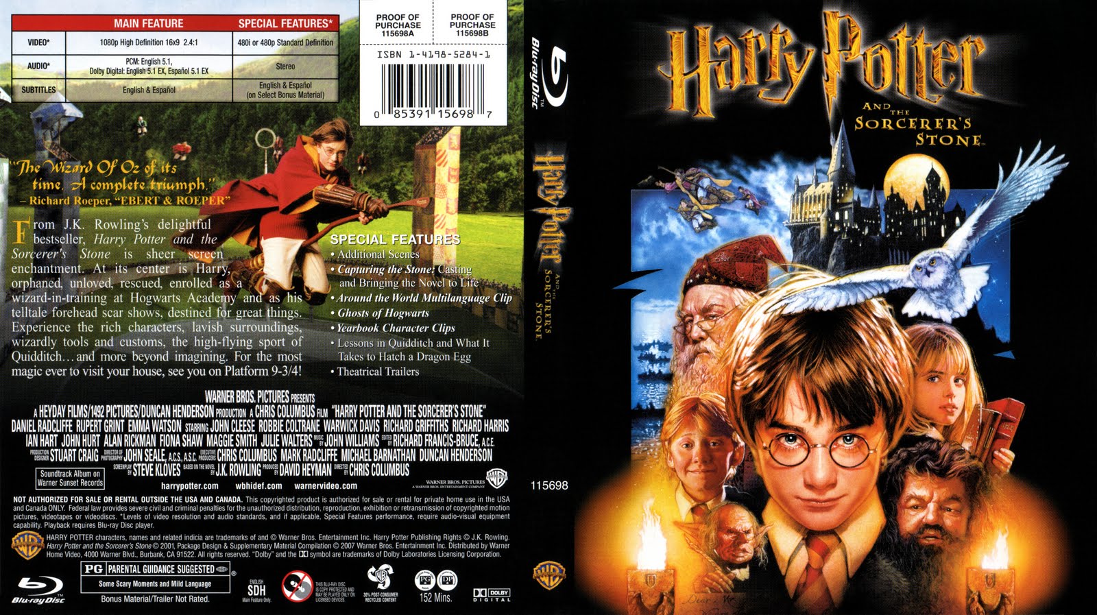 Blu ray Cover Collection Harry Potter Collection Blu ray