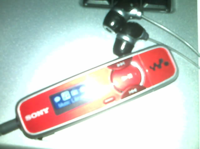 sony mp3 red