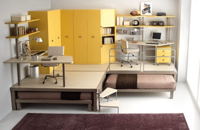 детска - Детската стая! Big-yellow-teenage-loft-554x360