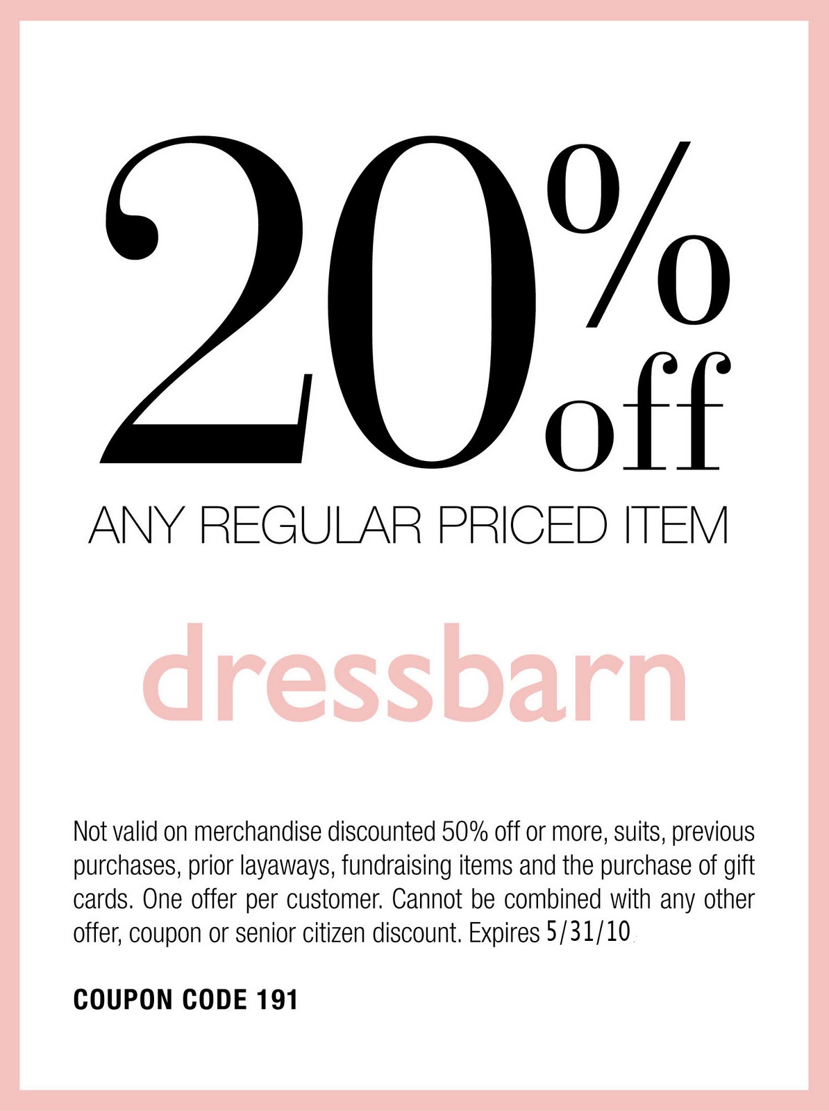 Dress barn woman coupons