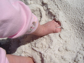 Feet in the sand - 1st beach trip