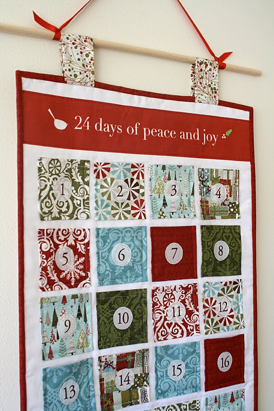 Advent Calendar Wall Hanging A Tutorial Freshly Pieced