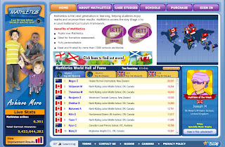 Screenshot of Mathletics.co.uk