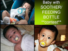 Baby with soother/feeding bottle contest