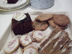 Hot Gingerbread, Brown Sugar Cookies, Oatmeal Chocolate Chip and Applesauce Spice Cake