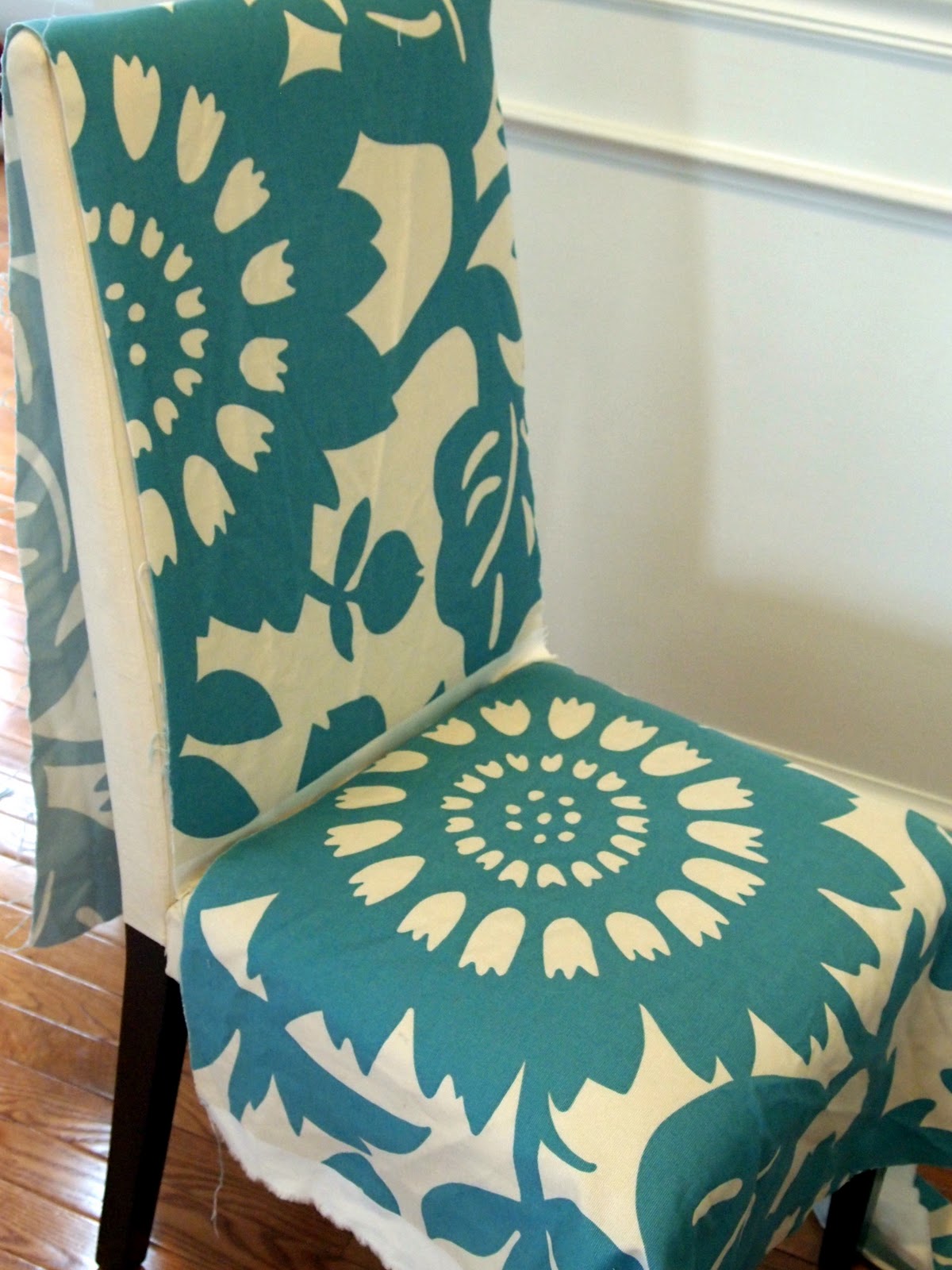 LoveYourRoom My Morning Slip Cover Chair Project Using Remnant Fabric