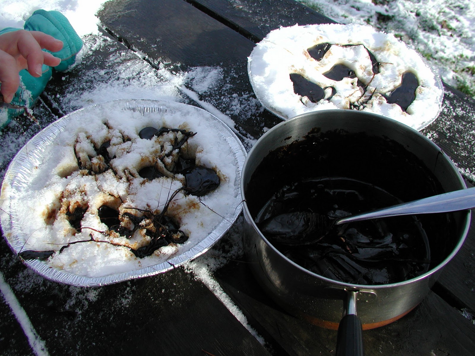 Molasses Snow Candy A Mountain Hearth