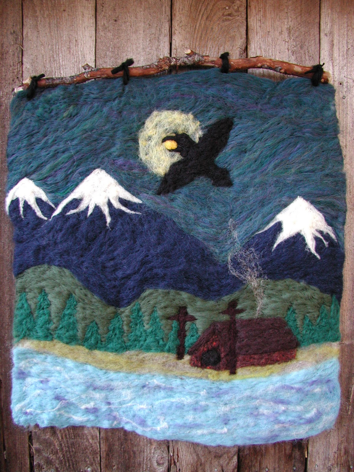Mountain Hearth Handcrafts: Raven Steals the Light