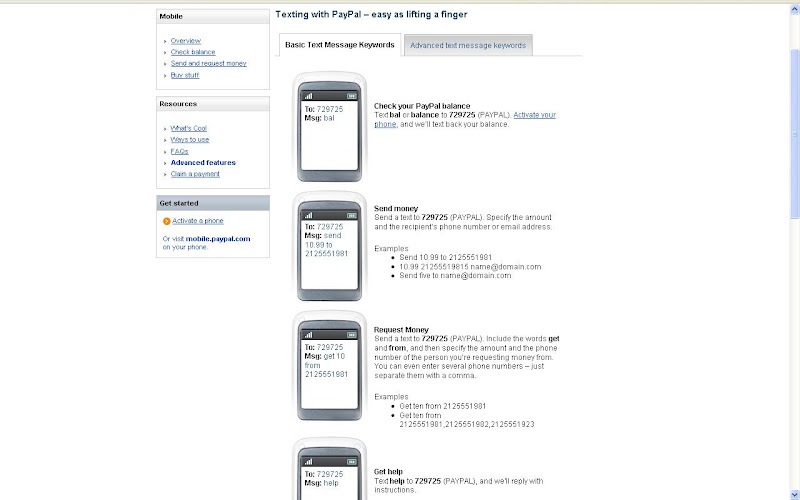 Texting With Paypal