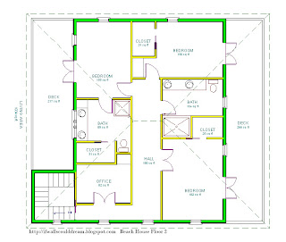 beach house layout plans