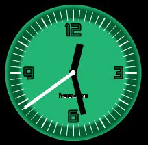 freedom green free flash clock preview