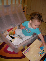 Jonathan in the toy drawer