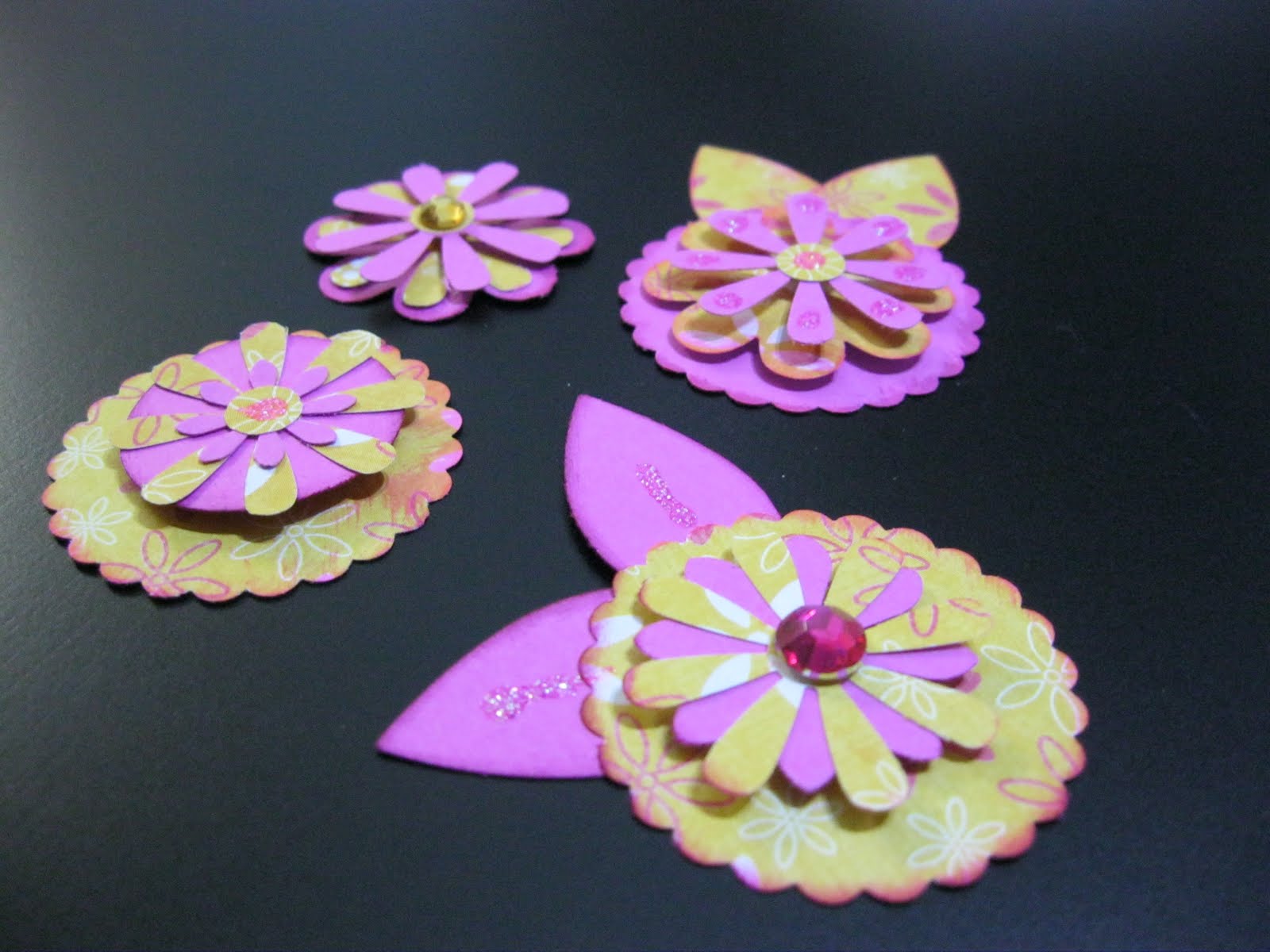My Divine Inspiration Paper Flowers made with punches